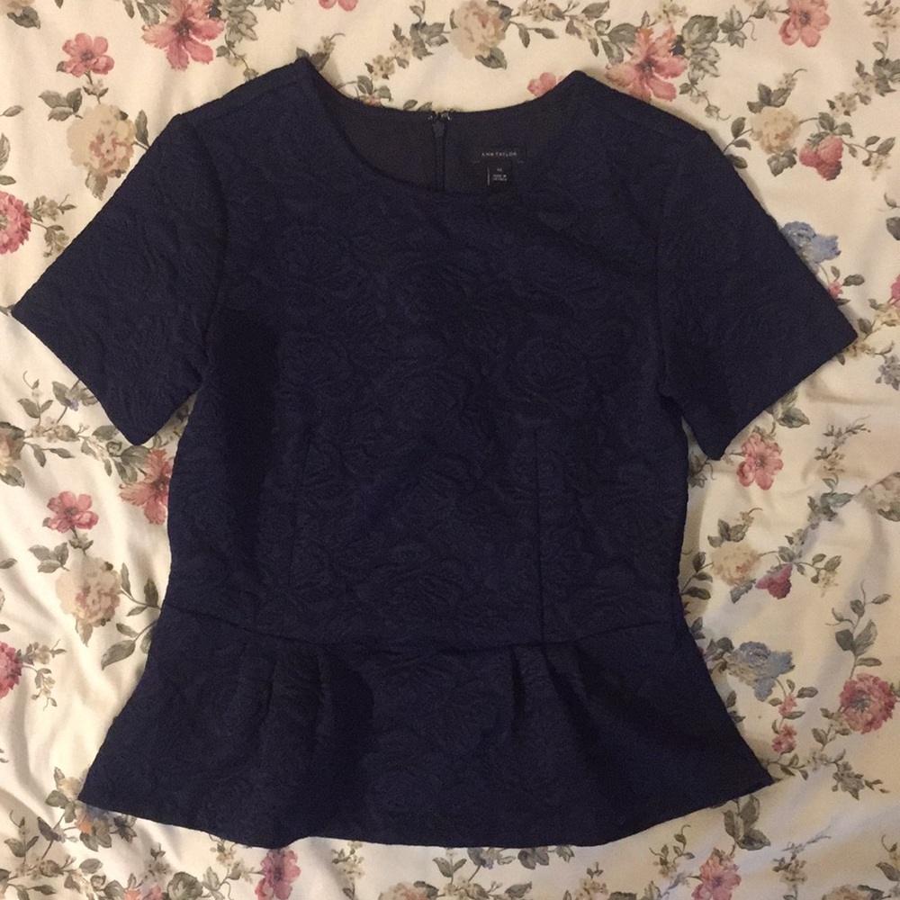Floral Texture Peplum